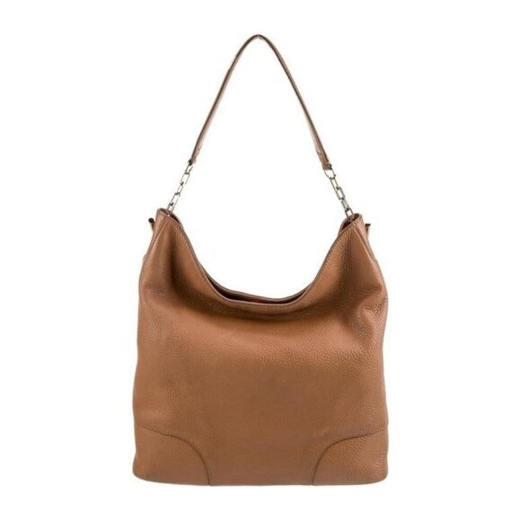 Tory Burch Brown Leather Shoulder Bag – Gold-Tone Hardware - Picture 4 of 5